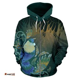 New Zealand Zip Hoodie, Tui Till Dawn Full Zip Hoodie