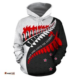Aotearoa Hoodie Fiveth For Evermore Bw