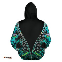 Aotearoa Paua Shell Hoodie Vline Version