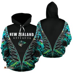 Aotearoa Paua Shell Hoodie Vline Version