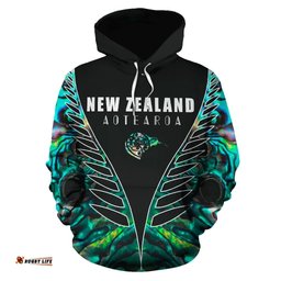 Aotearoa Paua Shell Hoodie Vline Version