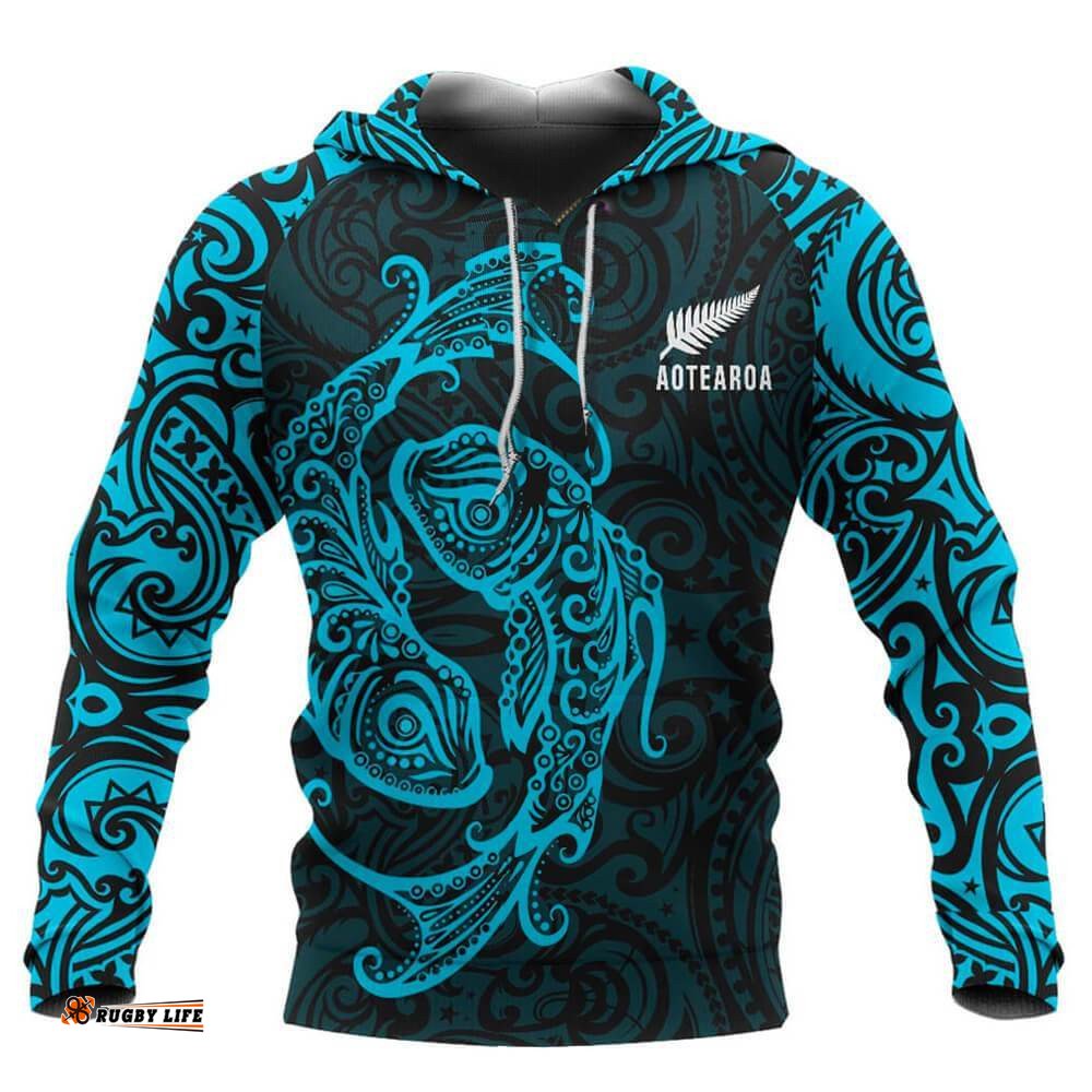 Aotearoa Hoodie Maori Pisces