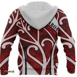 Aotearoa Hoodie Silver Fern Maori Rugby