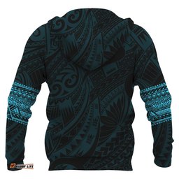 New Zealand Customized Aotearoa Maori Tattoo All Over Print Hoodie, Sea Style