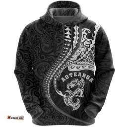 New Zealand Hoodie Manaia Kanaloa Tatau Gen Nz Black