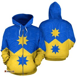 Otago Province Flag Zip Up Hoodie