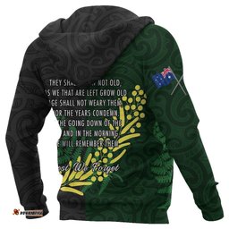 ANZAC Spirit Hoodie, Lest We Forget Pullover Hoodie