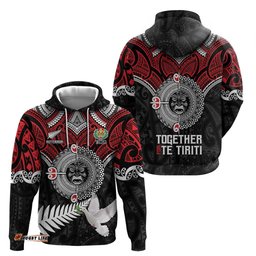 RugbyLife Shop Aotearoa and Tonga Mo Te Tiriti Hoodie New Zealand Honour The Treaty Ake!Ake!Ake! LT9
