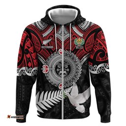 RugbyLife Shop Aotearoa and Tonga Mo Te Tiriti Hoodie New Zealand Honour The Treaty Ake!Ake!Ake! LT9