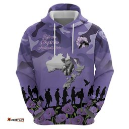 RugbyLife Shop ANZAC Day Hoodie Lest We Forget the Animals Too LT19