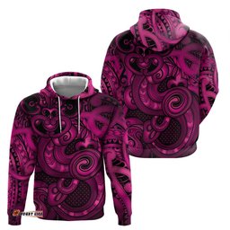 RugbyLife Shop Aotearoa Maori Hei Tiki Hoodie Mawhero Kowhaiwhai Puhoro Motif LT9