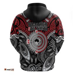 RugbyLife Shop Aotearoa and Australia Hoodie New Zealand Honour The Treaty Ake!Ake!Ake! LT9