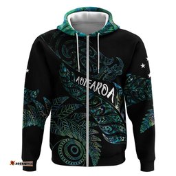 RugbyLife Shop Aotearoa Personalized Lawn Bowls Maori Hoodie New Zealand Paua Shell Tribal Silver Fern LT7