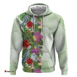 RugbyLife Shop Aussie Budgies Blue And Green Tropical Birds Hoodie LT9