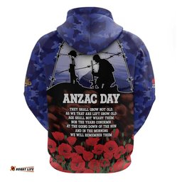RugbyLife Shop ANZAC Day Hoodie Lest We Forget DT05