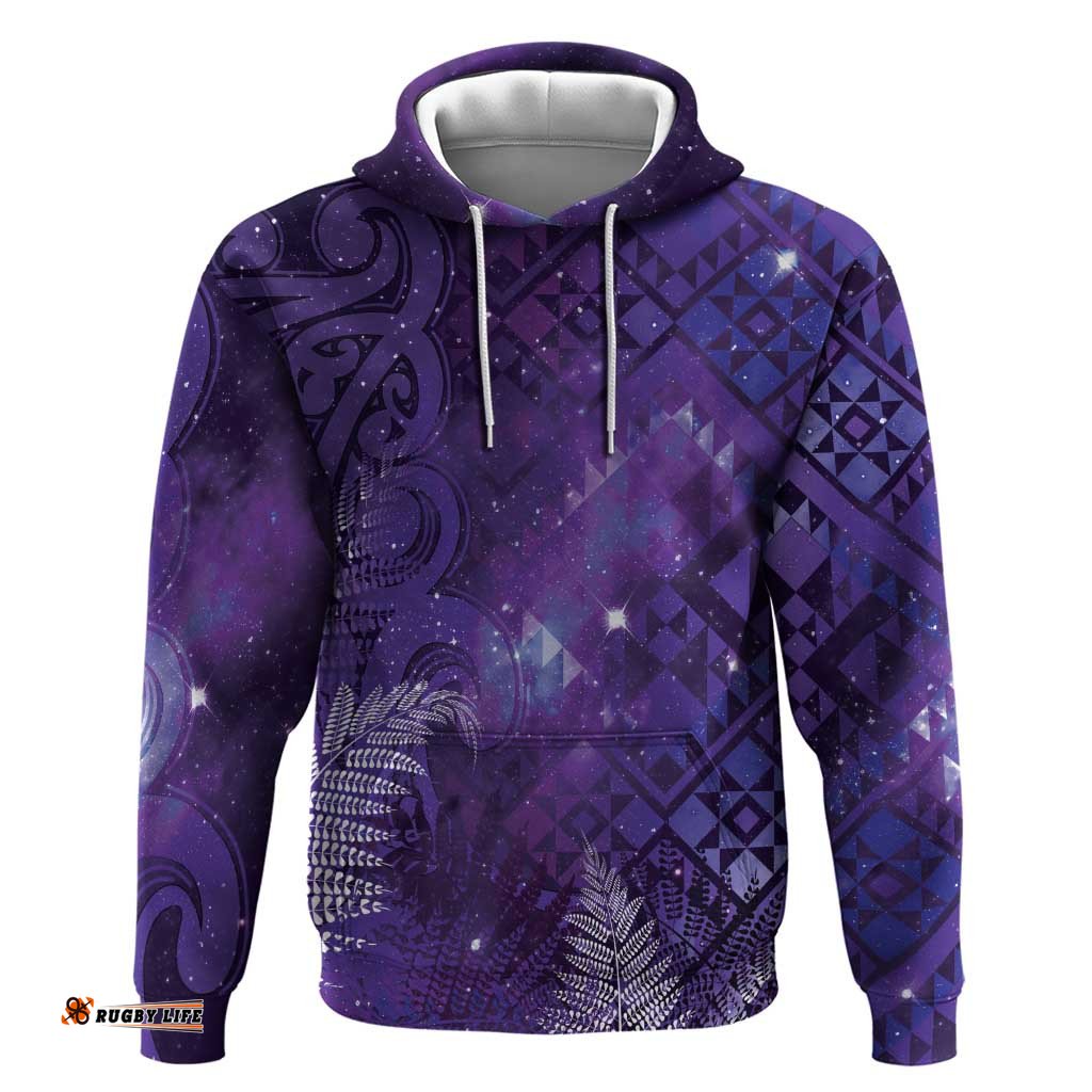 RugbyLife Shop Aotearoa Taniko Matariki Hoodie Cosmic Violet LT7