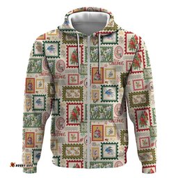 RugbyLife Shop Aussie Birds Christmas La La Land Hoodie Beige Vintage Stamp Edition LT9