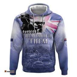 RugbyLife Shop Australia ANZAC Day Hoodie Battle Of Passchendaele Remember Them LT05