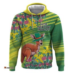 RugbyLife Shop Aussie and Bloody Proud of It Hoodie Happy Australia Day LT9