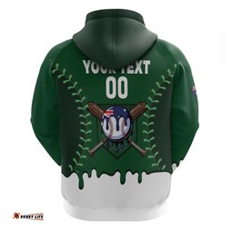 RugbyLife Shop Australia 2026 Baseball Custom Hoodie Go Aussie Drip Style LT14