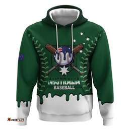 RugbyLife Shop Australia 2026 Baseball Custom Hoodie Go Aussie Drip Style LT14