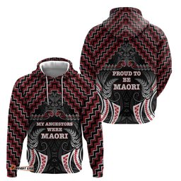 RugbyLife Shop Aotearoa Hoodie Proud To Be Maori LT05