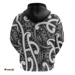 RugbyLife Shop Aotearoa Maori Kowhaiwhai Hoodie Kiwikiwi Puhoro and Patiki LT9