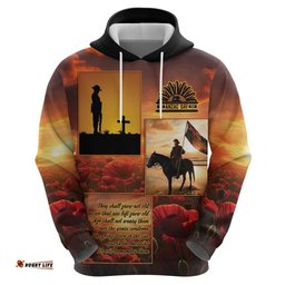 RugbyLife Shop ANZAC Day Film Reel Lest We Forget Hoodie Australia NZ Memorial LT9