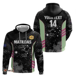 RugbyLife Shop Custom Australia Matildas 2026 Hoodie Come On Aussie Grunge Style LT14