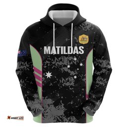 RugbyLife Shop Custom Australia Matildas 2026 Hoodie Come On Aussie Grunge Style LT14