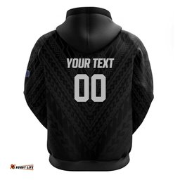 RugbyLife Shop Custom Football New Zealand Hoodie Aotearoa United Black Version LT01