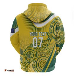 RugbyLife Shop Australia Custom Indigenous Hoodie WC2026 Socceroos Aboriginal Arts LT7