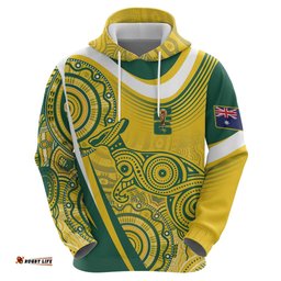 RugbyLife Shop Australia Custom Indigenous Hoodie WC2026 Socceroos Aboriginal Arts LT7