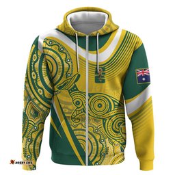 RugbyLife Shop Australia Custom Indigenous Hoodie WC2026 Socceroos Aboriginal Arts LT7