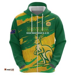 RugbyLife Shop Custom Australia Soccer Hoodie 2025 Go Matildas Marble Grunge Style LT14
