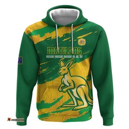 RugbyLife Shop Custom Australia Soccer Hoodie 2025 Go Matildas Marble Grunge Style LT14