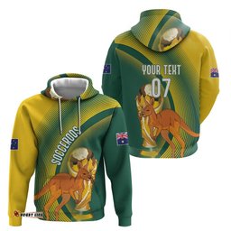 RugbyLife Shop Australia Socceroos WC2026 Custom Hoodie Golden Champions LT7