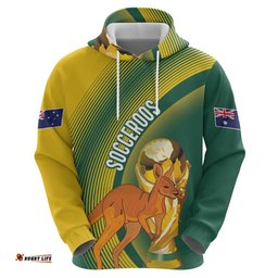 RugbyLife Shop Australia Socceroos WC2026 Custom Hoodie Golden Champions LT7