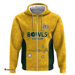 RugbyLife Shop Australian Lawn Bowls Custom Hoodie Aussie Minimalist Style LT9
