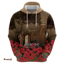 RugbyLife Shop Australia - New Zealand ANZAC Lone Pine Hoodie The Last Post LT7