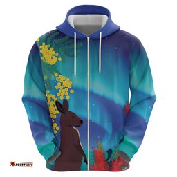 RugbyLife Shop Australia Northern Lights Scenery Hoodie LT7