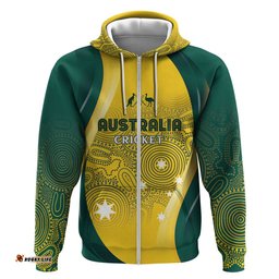 RugbyLife Shop Australia Cricket Custom Indigenous Hoodie Aboriginal Arts GO Aussie LT7