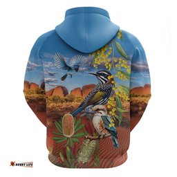 RugbyLife Shop Australia Native Bird Uluru Ayers Rock Hoodie LT9