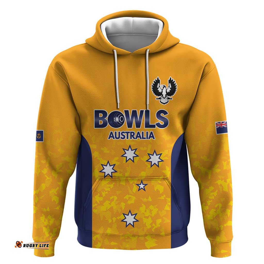 RugbyLife Shop Australian South Australia Lawn Bowls Custom Hoodie Aussie Minimalist Style LT9