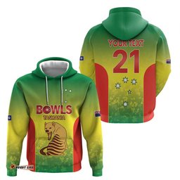 RugbyLife Shop Australian Tasmania Lawn Bowls Custom Hoodie Aussie Minimalist Style LT9