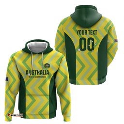 RugbyLife Shop Custom Australia Socceroos 2025 Hoodie Forever Golden LT01