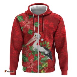 RugbyLife Shop Australian Pelican Hoodie Aboriginal Inspired Christmas LT9