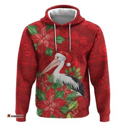 RugbyLife Shop Australian Pelican Hoodie Aboriginal Inspired Christmas LT9