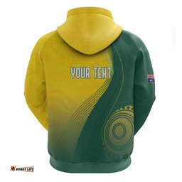 RugbyLife Shop Australia Bowls Personalised Hoodie Basic Marble Glaze - National Color LT7