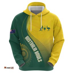 RugbyLife Shop Australia Bowls Personalised Hoodie Basic Marble Glaze - National Color LT7